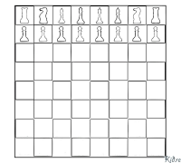 xogo de xadrez Páxinas Para Colorear Imprimibles